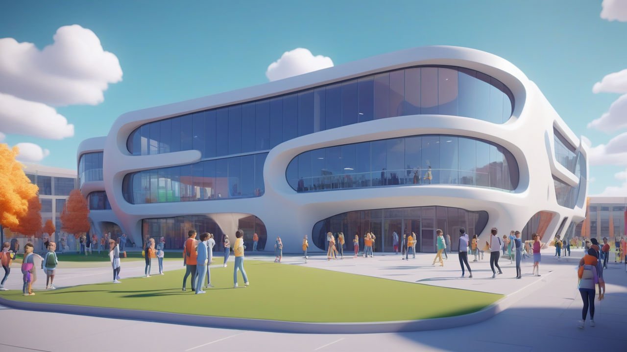 VR University campus