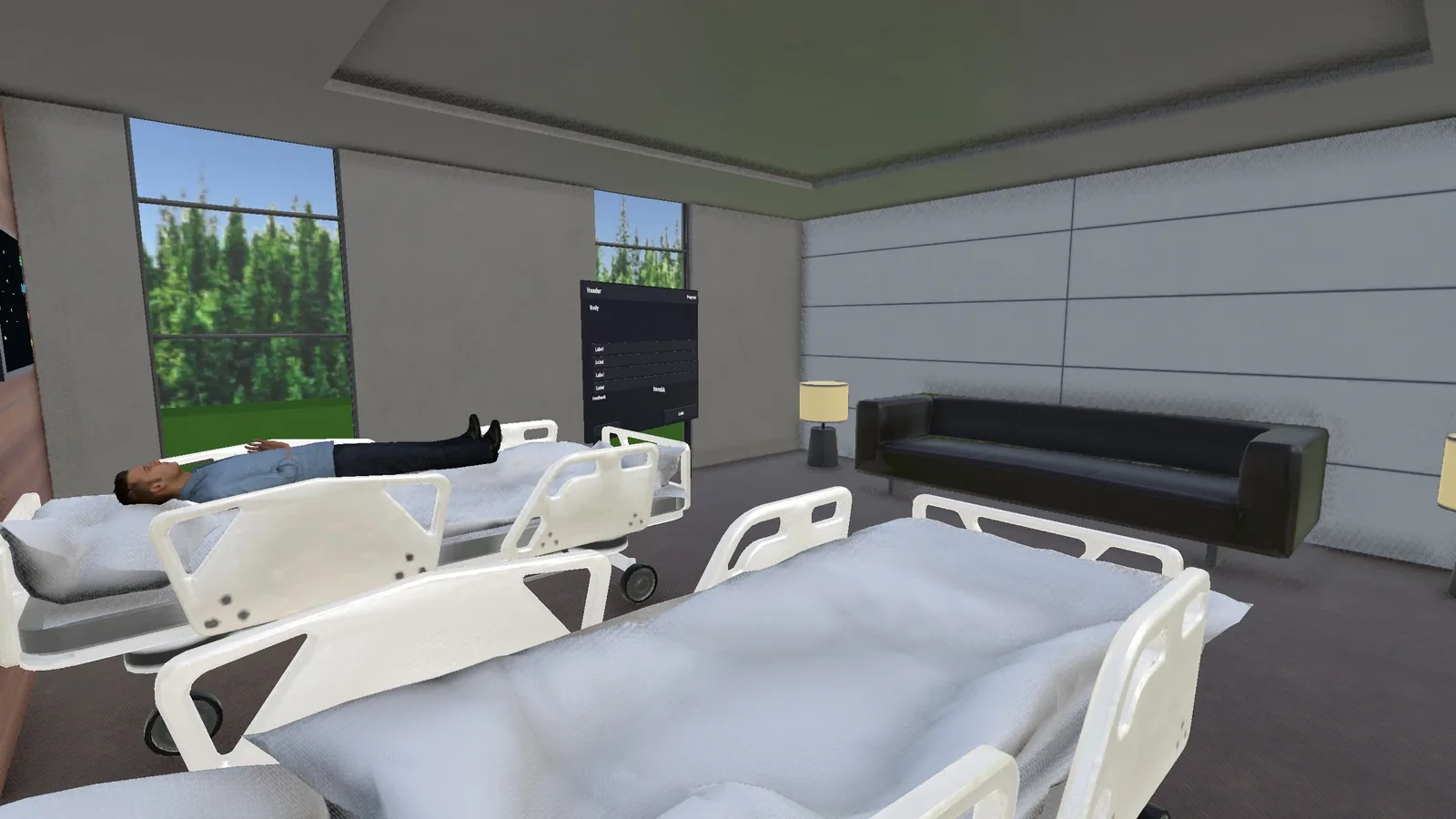 The emergency room in the Kashmeta virtual campus
